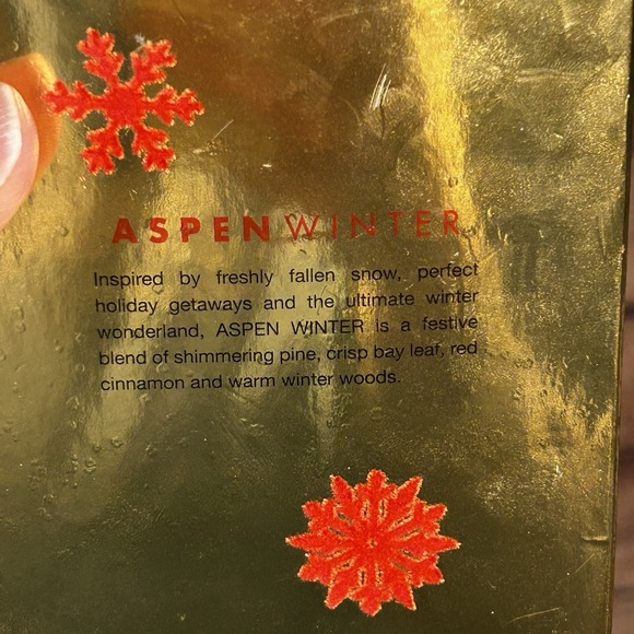 White Barn Bath and Body Works Aspen Winter  Single Wick Candle 9.5 oz NIB - Picture 5 of 5